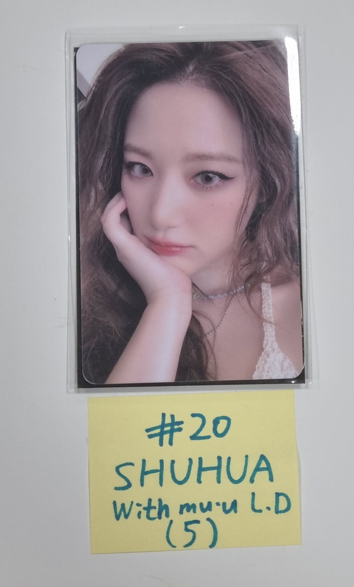 (g) I-DLE "I Feel" - Withmuu Lucky Draw (PVC) & Drink Event Photocard - HALLYUSUPERSTORE