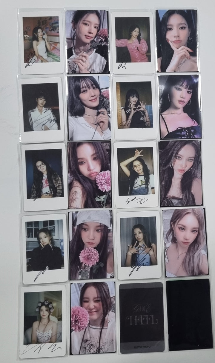 (g) I-DLE "I Feel" - Withmuu Lucky Draw (PVC) & Drink Event Photocard - HALLYUSUPERSTORE