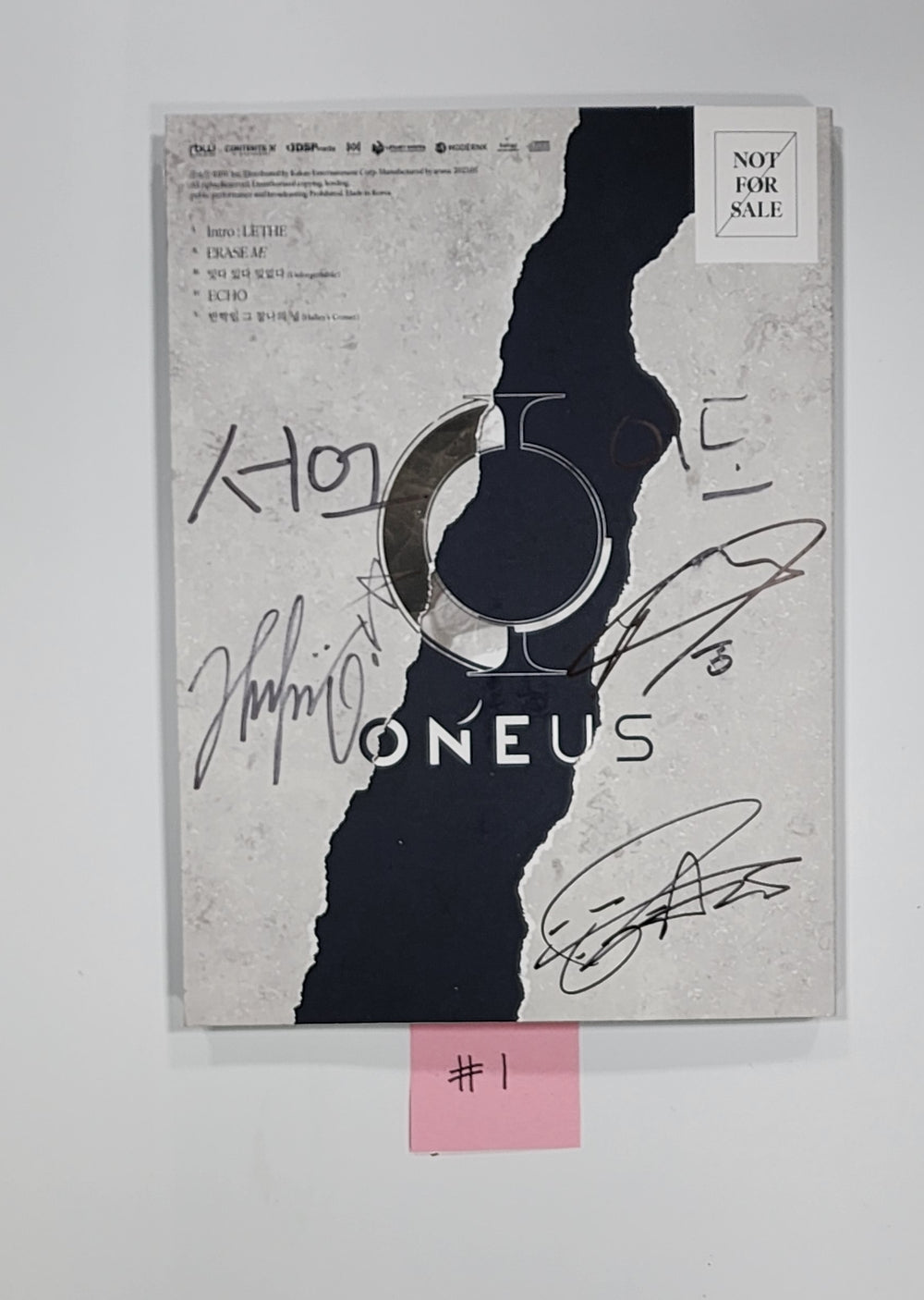 Oneus "PYGMALION " - Hand Autographed(Signed) Promo Album - HALLYUSUPERSTORE