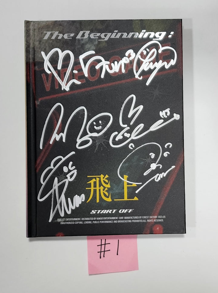 ATBO "The Beginning : 飛上" - Hand Autographed(Signed) Promo Album - HALLYUSUPERSTORE