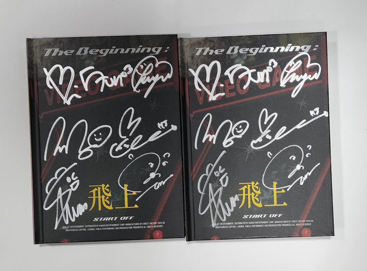 ATBO "The Beginning : 飛上" - Hand Autographed(Signed) Promo Album - HALLYUSUPERSTORE