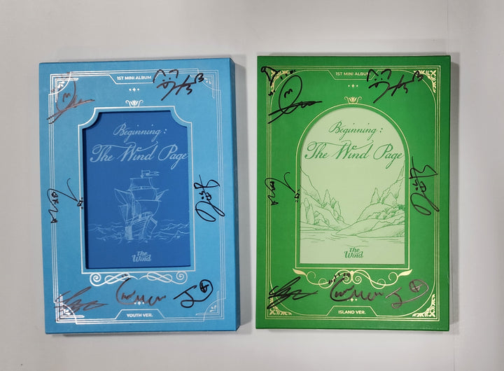 The Wind "Beginning : The Wind Page" - Hand Autographed(Signed) Promo Album - HALLYUSUPERSTORE