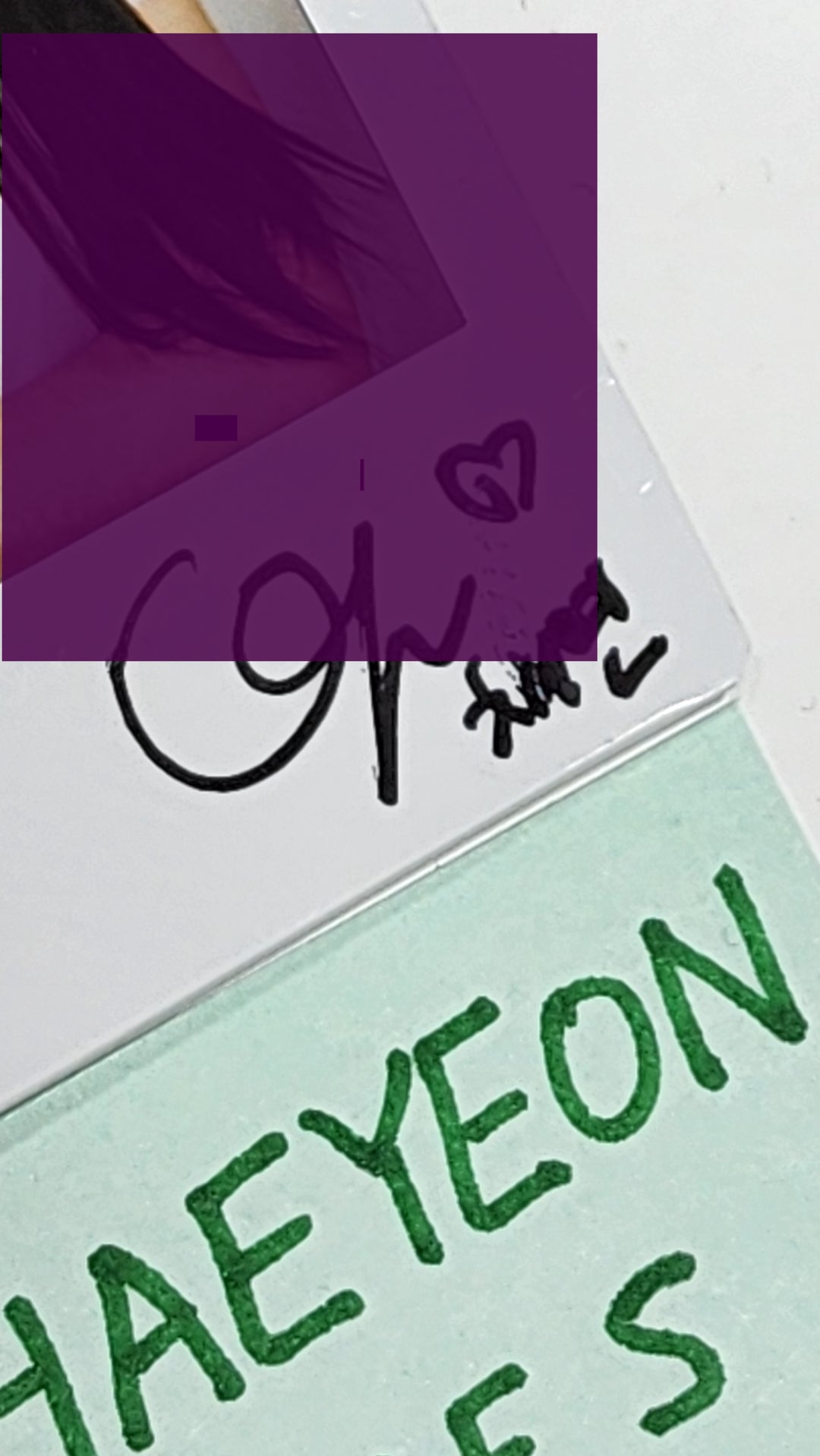 Chae Yeon (Of TripleS) "ASSEMBLE" - Hand Autographed(Signed) Polaroid - HALLYUSUPERSTORE