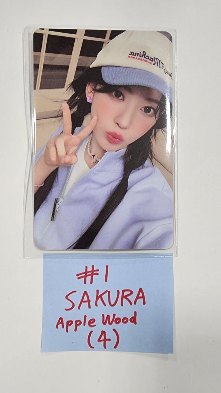 LE SSERAFIM "UNFORGIVEN" - Apple Wood Fansign Event PVC Photocard - HALLYUSUPERSTORE