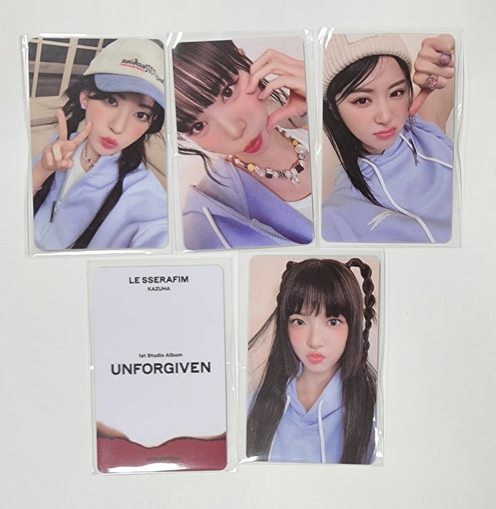LE SSERAFIM "UNFORGIVEN" - Apple Wood Fansign Event PVC Photocard - HALLYUSUPERSTORE