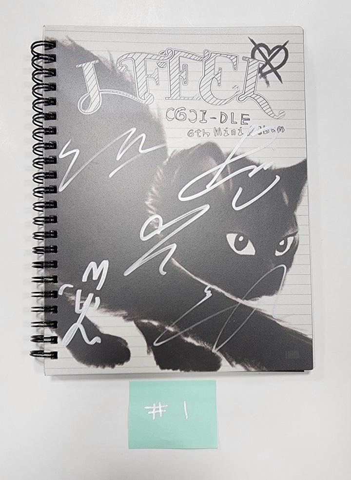(g) I-DLE "I Feel" - Hand Autographed(Signed) Album - HALLYUSUPERSTORE
