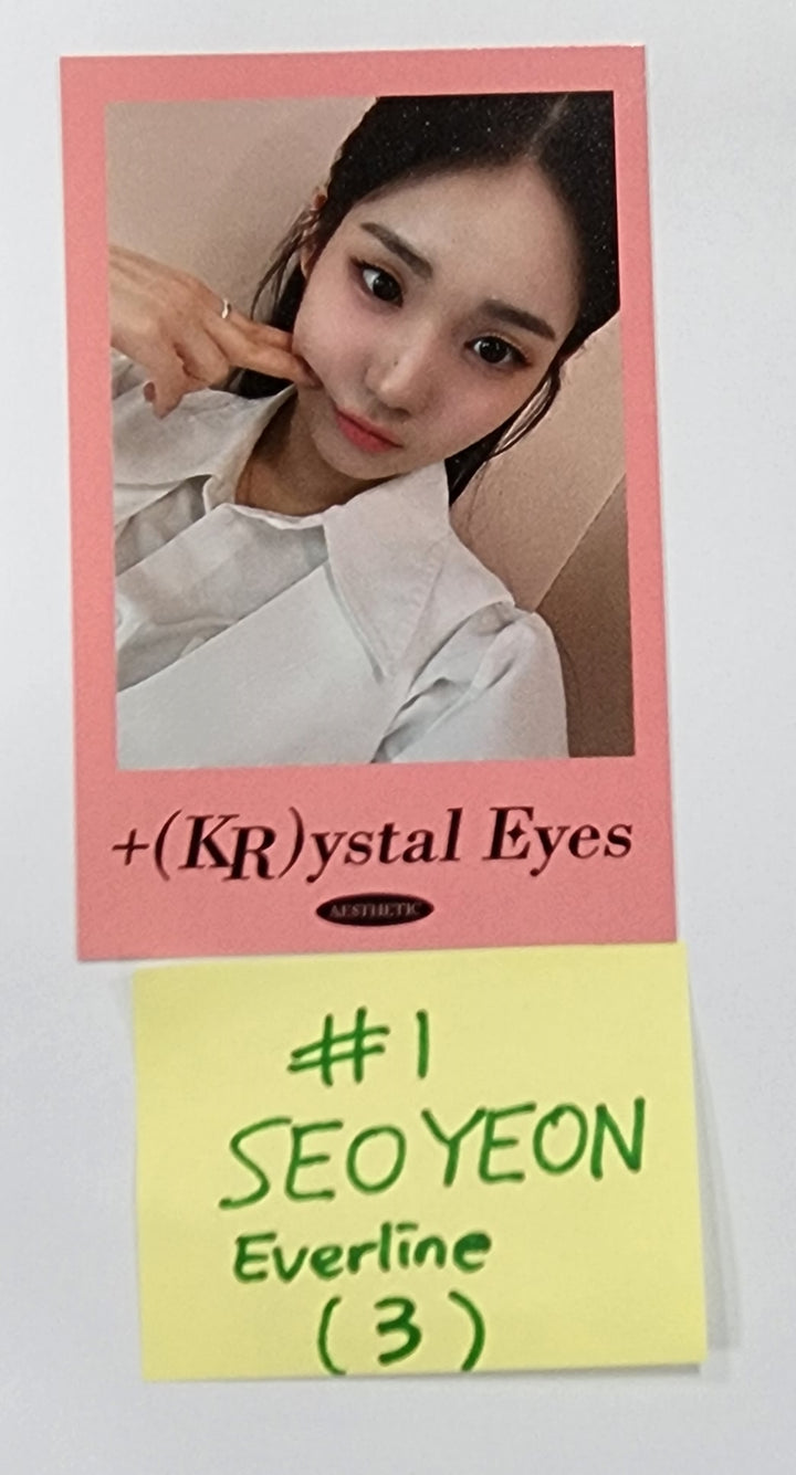 +(KR)ystal Eyes "AESTHETIC" - Everline Fansign Event Polaroid Type Photocard, 2 Cut Photo - HALLYUSUPERSTORE