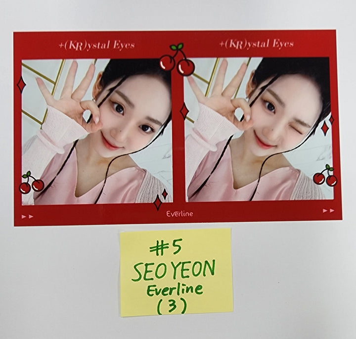 +(KR)ystal Eyes "AESTHETIC" - Everline Fansign Event Polaroid Type Photocard, 2 Cut Photo - HALLYUSUPERSTORE