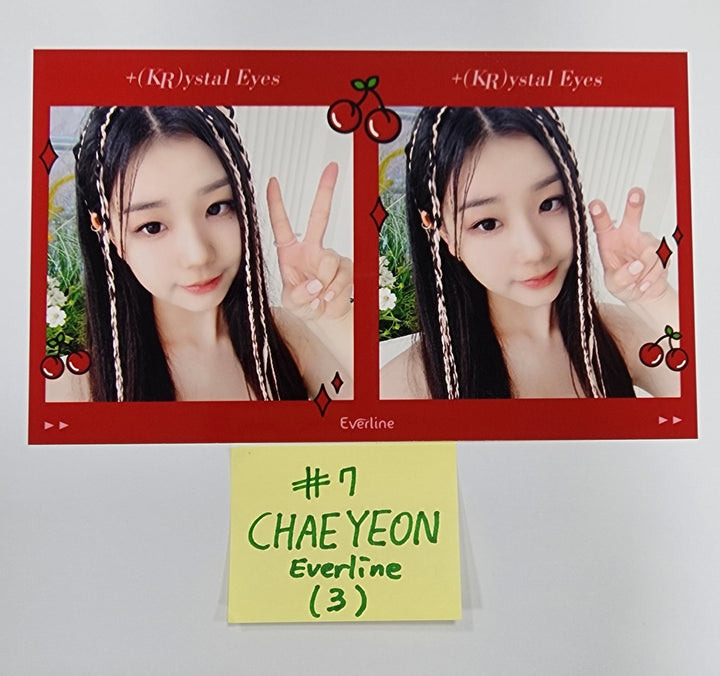 +(KR)ystal Eyes "AESTHETIC" - Everline Fansign Event Polaroid Type Photocard, 2 Cut Photo - HALLYUSUPERSTORE