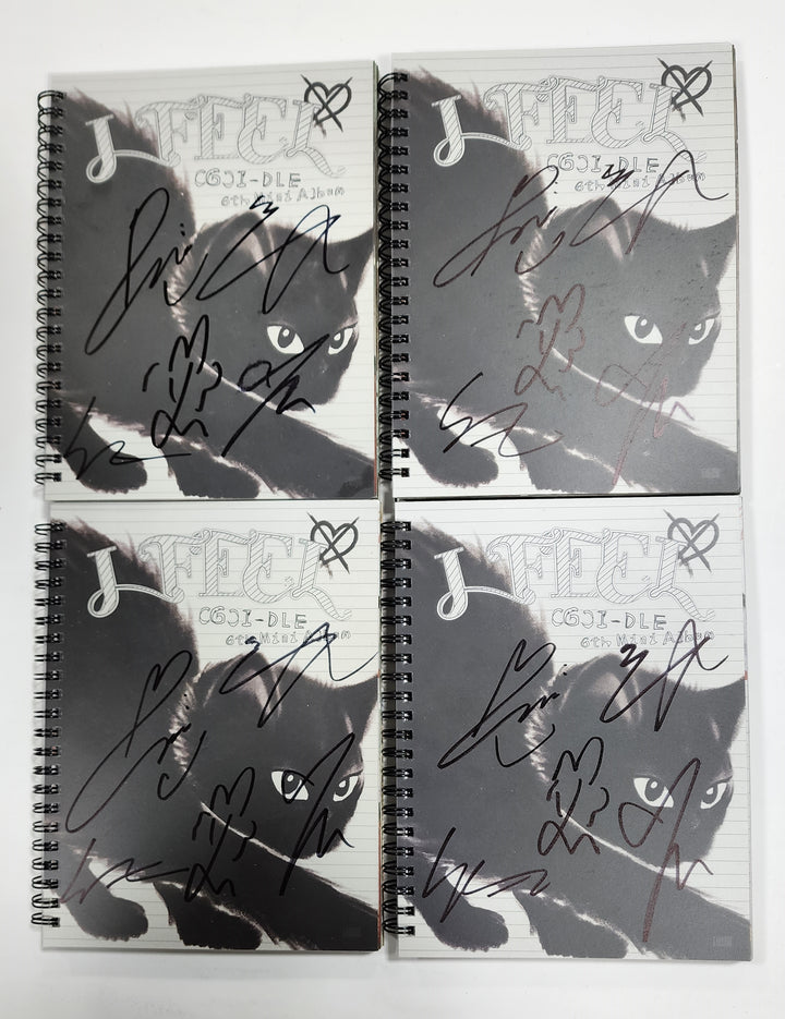 (g) I-DLE "I Feel" - Hand Autographed(Signed) Promo Album - HALLYUSUPERSTORE