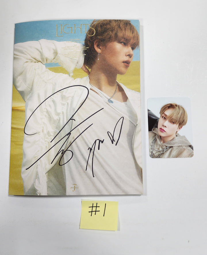 JOOHONEY (Of Monsta X) "LIGHTS" - Hand Autographed(Signed) Promo Album - HALLYUSUPERSTORE