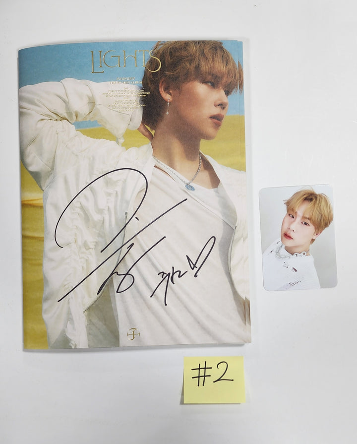 JOOHONEY (Of Monsta X) "LIGHTS" - Hand Autographed(Signed) Promo Album - HALLYUSUPERSTORE
