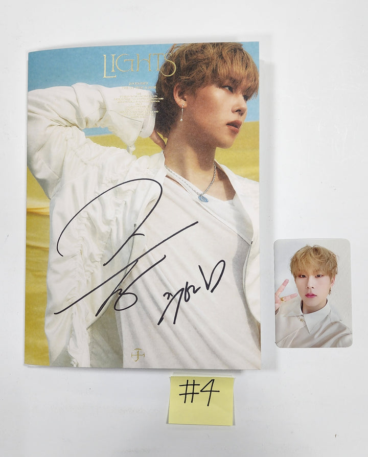 JOOHONEY (Of Monsta X) "LIGHTS" - Hand Autographed(Signed) Promo Album - HALLYUSUPERSTORE