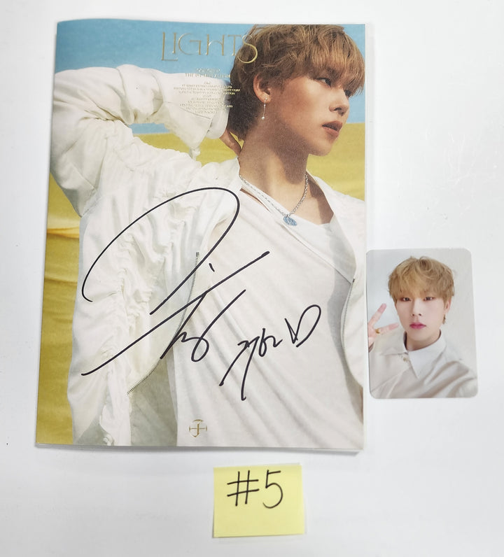 JOOHONEY (Of Monsta X) "LIGHTS" - Hand Autographed(Signed) Promo Album - HALLYUSUPERSTORE