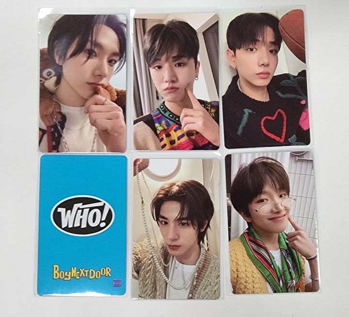 Boynextdoor "WHO!" 1st Single - Powerstation Lucky draw Event Photocard - HALLYUSUPERSTORE