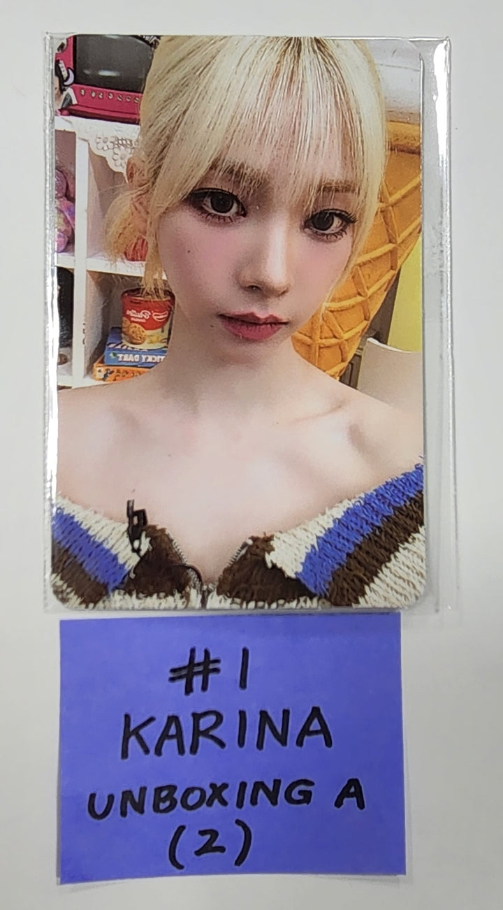 Aespa " Smtown & Store Official Unboxing Event Photocard - HALLYUSUPERSTORE