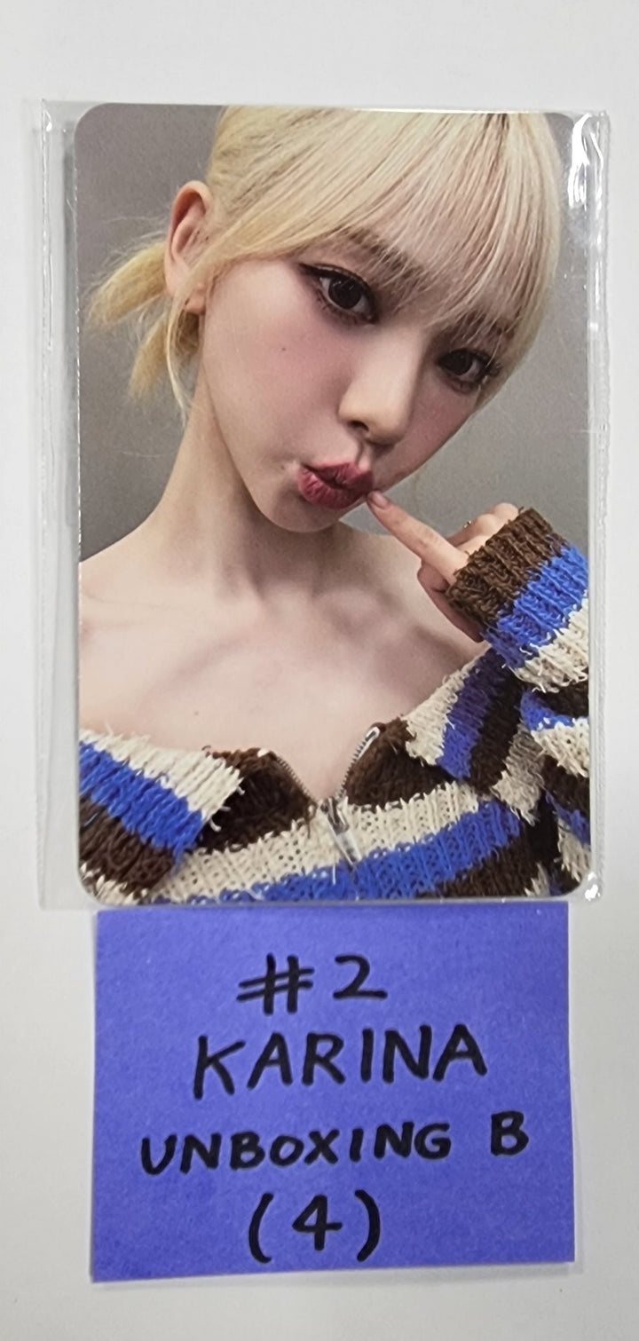 Aespa " Smtown & Store Official Unboxing Event Photocard - HALLYUSUPERSTORE