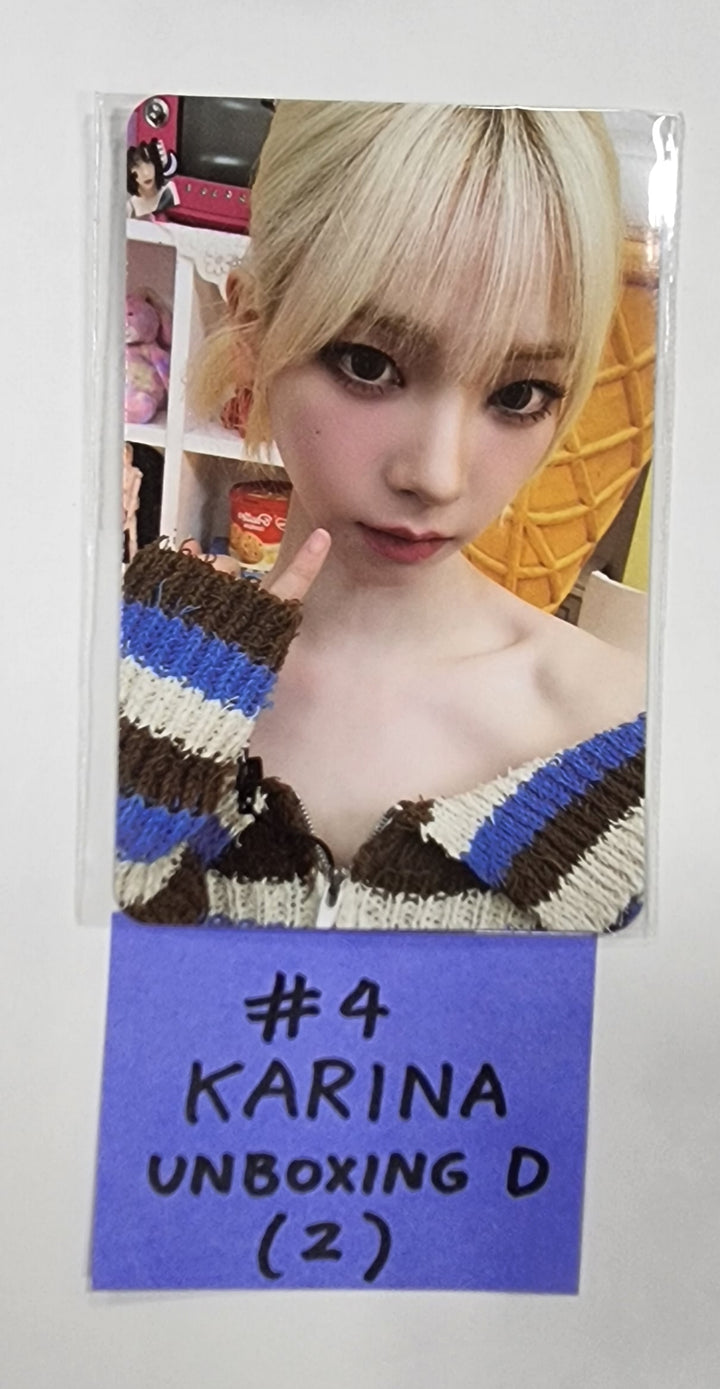 Aespa " Smtown & Store Official Unboxing Event Photocard - HALLYUSUPERSTORE