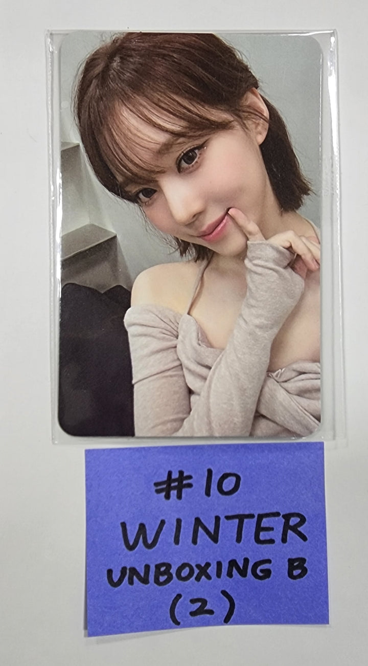 Aespa " Smtown & Store Official Unboxing Event Photocard - HALLYUSUPERSTORE