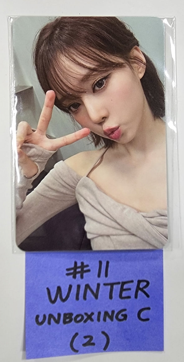 Aespa " Smtown & Store Official Unboxing Event Photocard - HALLYUSUPERSTORE