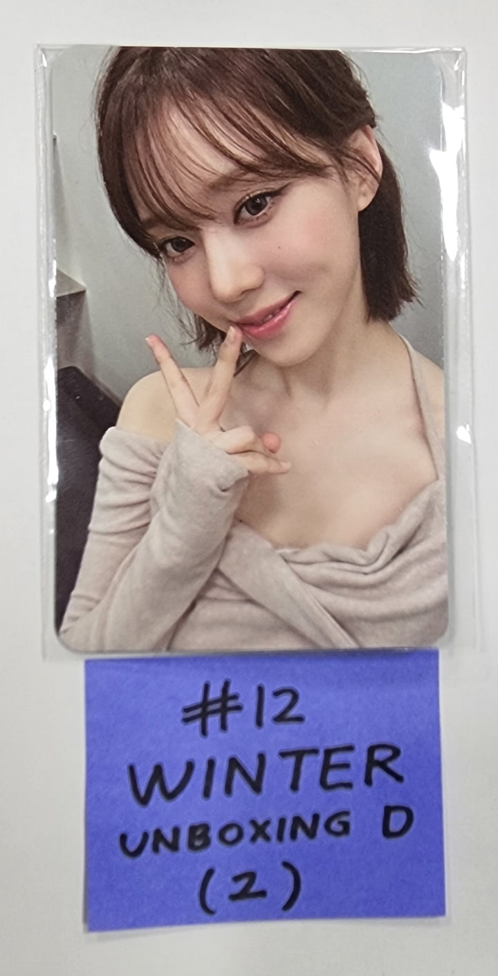Aespa " Smtown & Store Official Unboxing Event Photocard - HALLYUSUPERSTORE