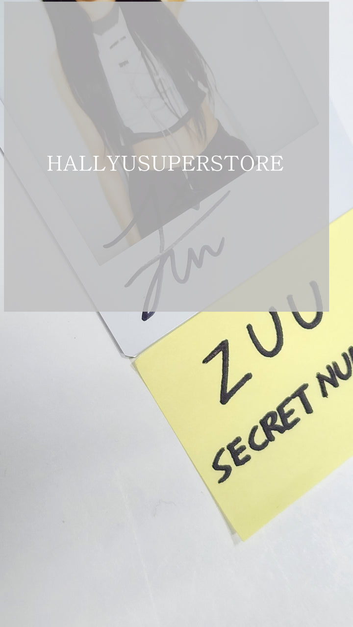 ZUU (Of Secret Number) "DOXA" - Hand Autographed(Signed) Polaroid - HALLYUSUPERSTORE
