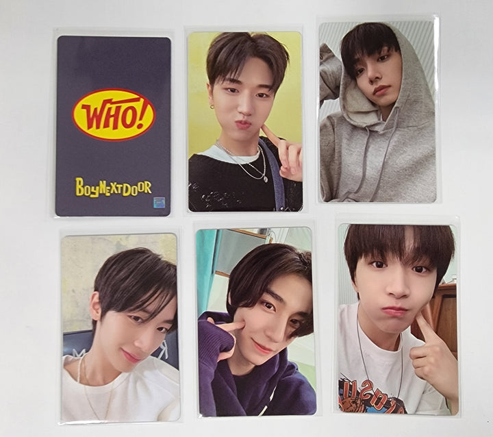 Boynextdoor "WHO!" 1st Single - M2U Lucky Draw Event Photocard - HALLYUSUPERSTORE