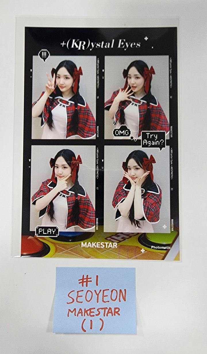+(KR)ystal Eyes "AESTHETIC" - Makestar Fansign Event 4 Cut Photo - HALLYUSUPERSTORE
