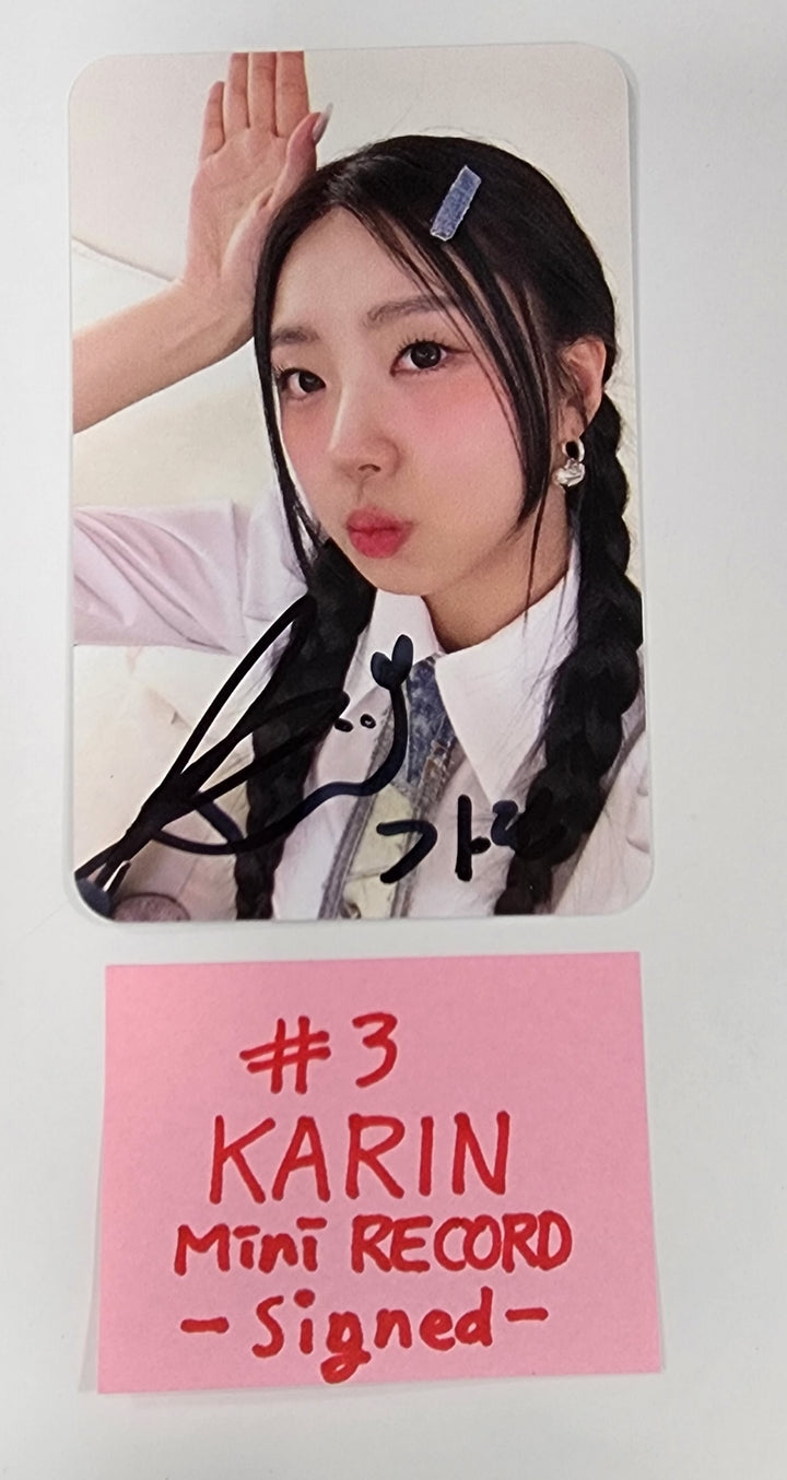 ALICE "Show Down" - Mini Record Fansign Event Photocard, Hand Autographed(Signed) Photocard - HALLYUSUPERSTORE