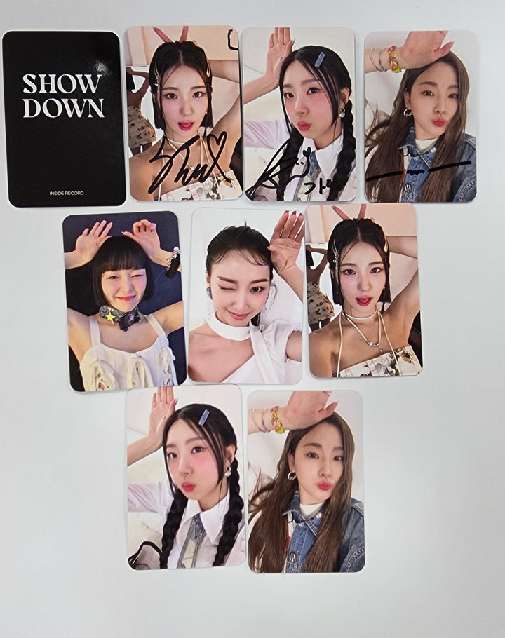 ALICE "Show Down" - Mini Record Fansign Event Photocard, Hand Autographed(Signed) Photocard - HALLYUSUPERSTORE