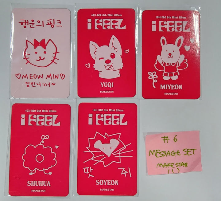 (g) I-DLE "I Feel" - Makestar Fansign Event Photocard - HALLYUSUPERSTORE