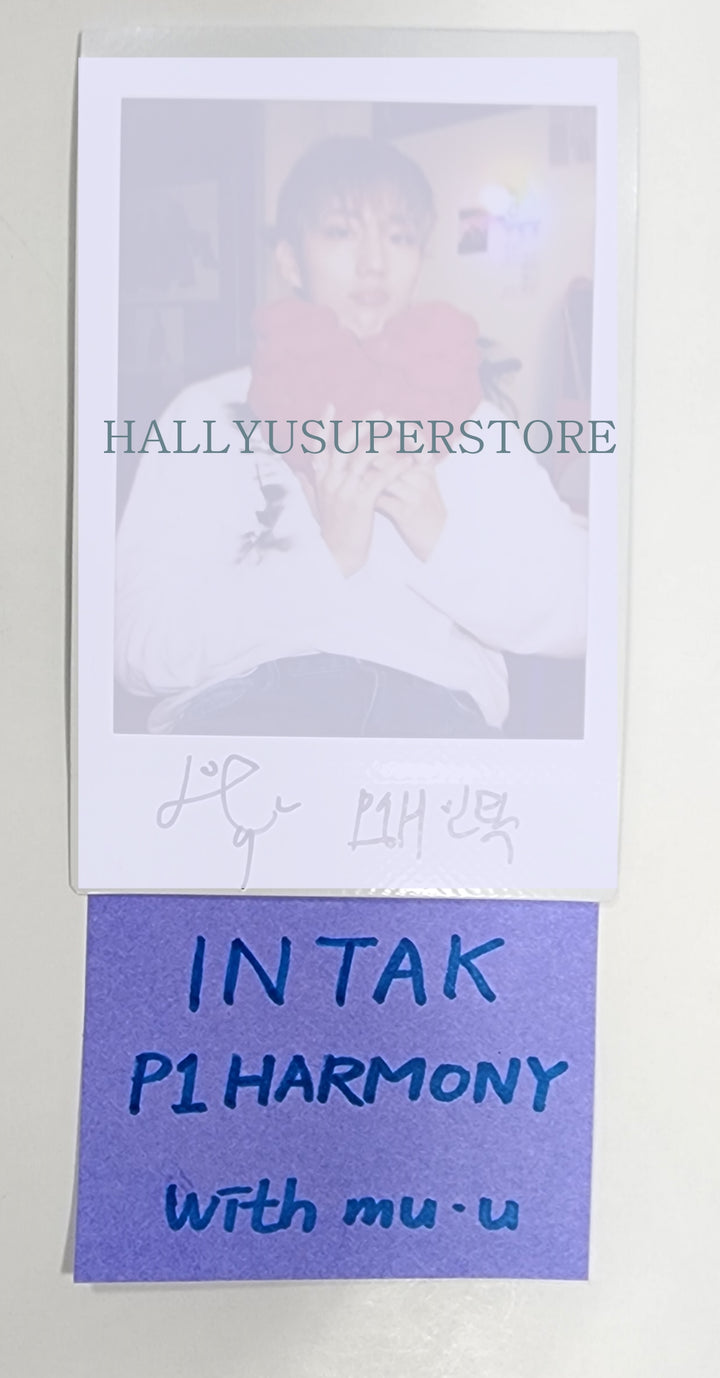 INTAK (Of P1Harmony) 'HARMONY : ALL IN' - Hand Autographed(Signed) Polaroid - HALLYUSUPERSTORE