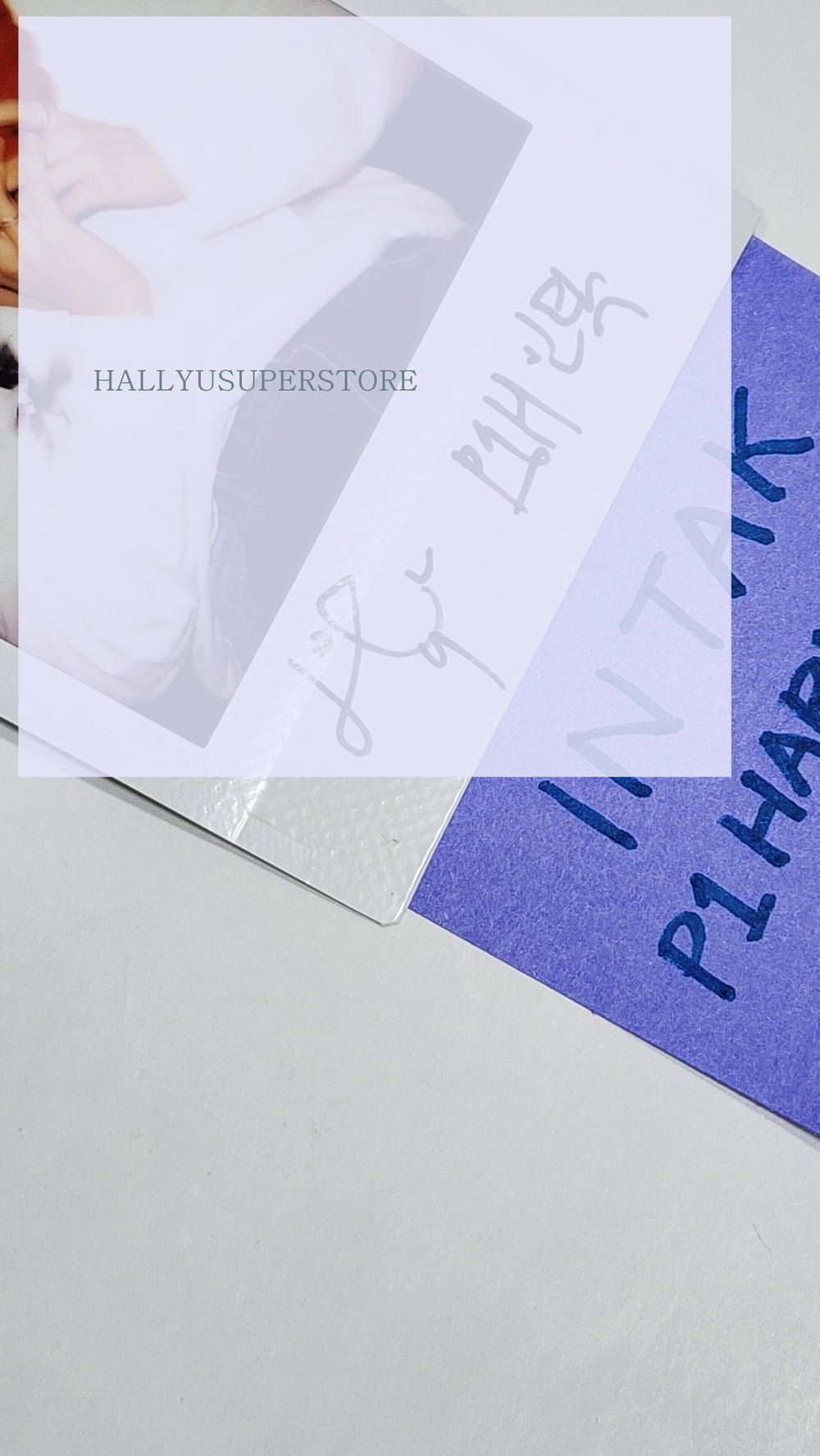 INTAK (Of P1Harmony) 'HARMONY : ALL IN' - Hand Autographed(Signed) Polaroid - HALLYUSUPERSTORE