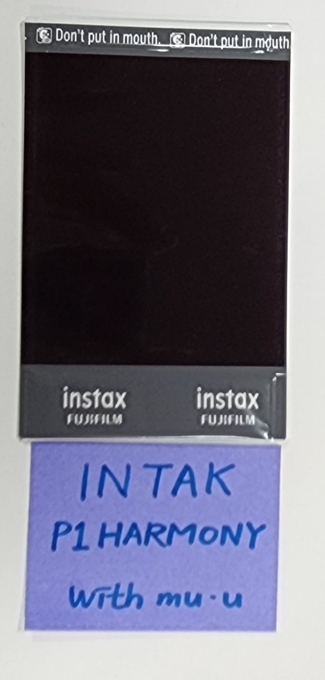 INTAK (Of P1Harmony) 'HARMONY : ALL IN' - Hand Autographed(Signed) Polaroid - HALLYUSUPERSTORE