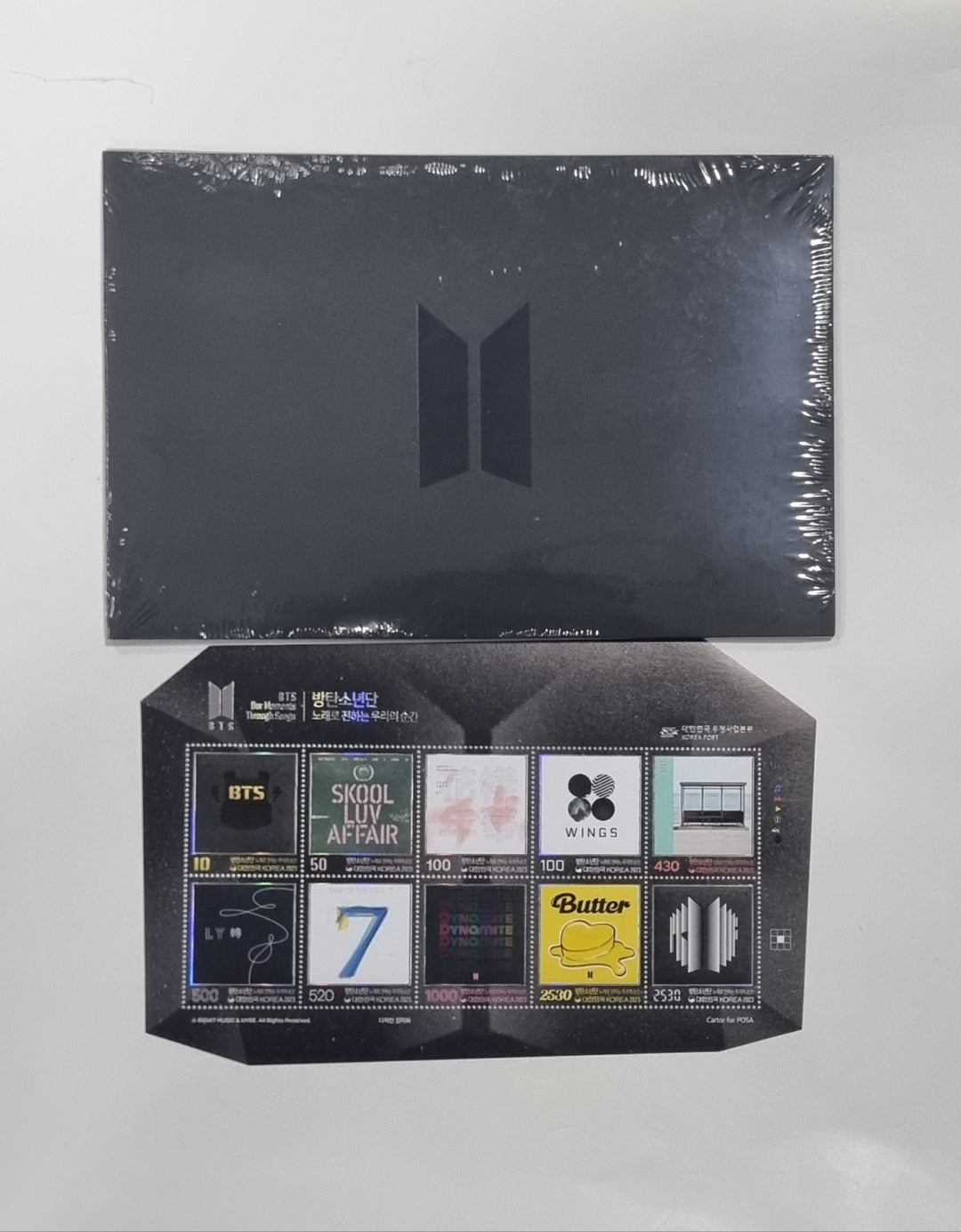BTS - 10th OUR MOMENTS Anniversary Commemorative Stamp Set - HALLYUSUPERSTORE