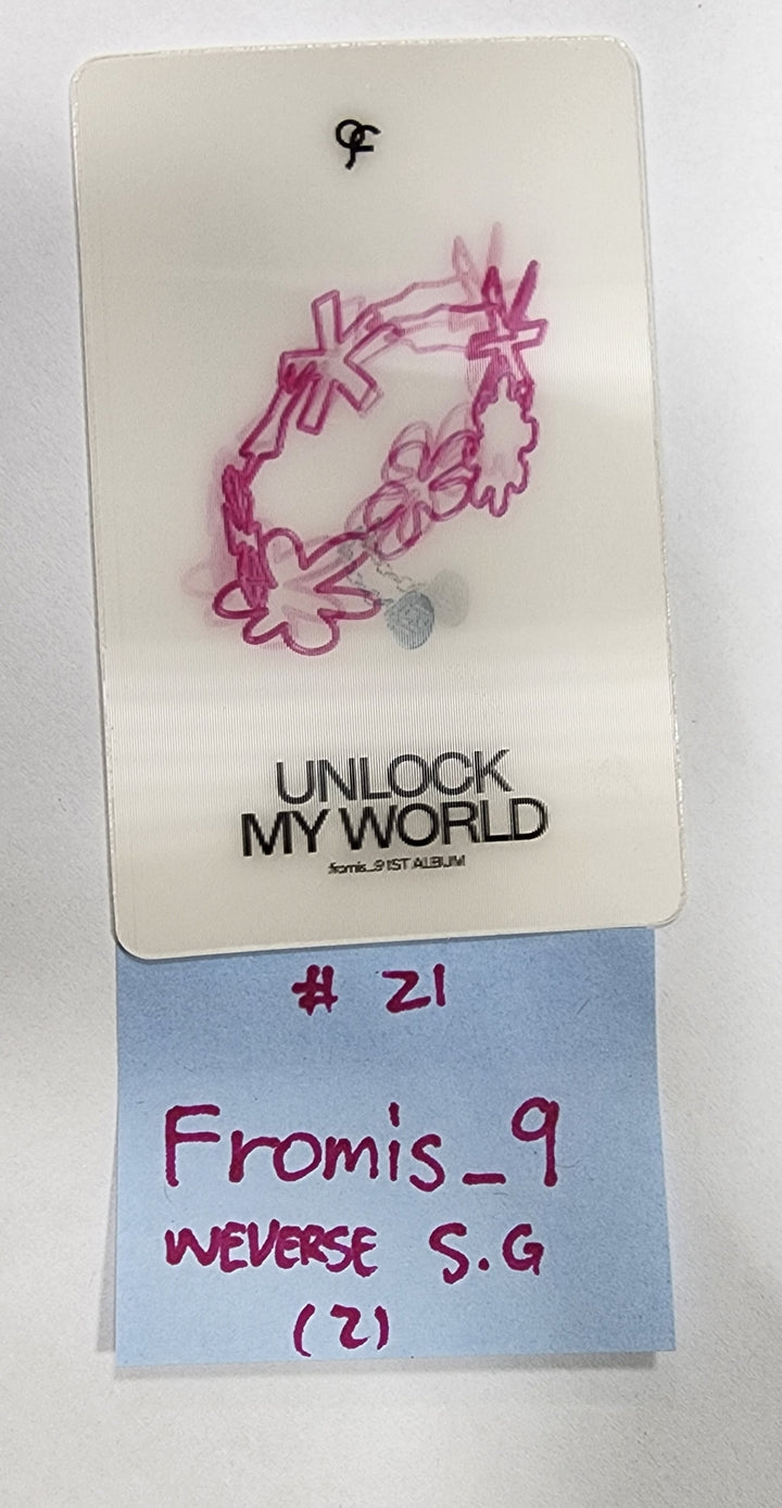 Fromis_9 "Unlock My World" - Weverse Special Gift Event Photocard - HALLYUSUPERSTORE