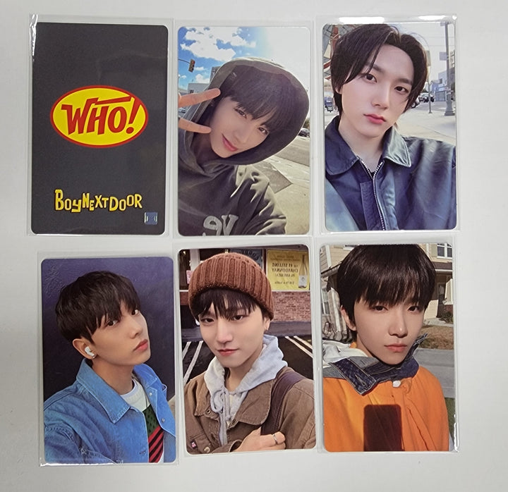 Boynextdoor "WHO!" 1st Single - M2U Lucky Draw Event Photocard Round 2 - HALLYUSUPERSTORE