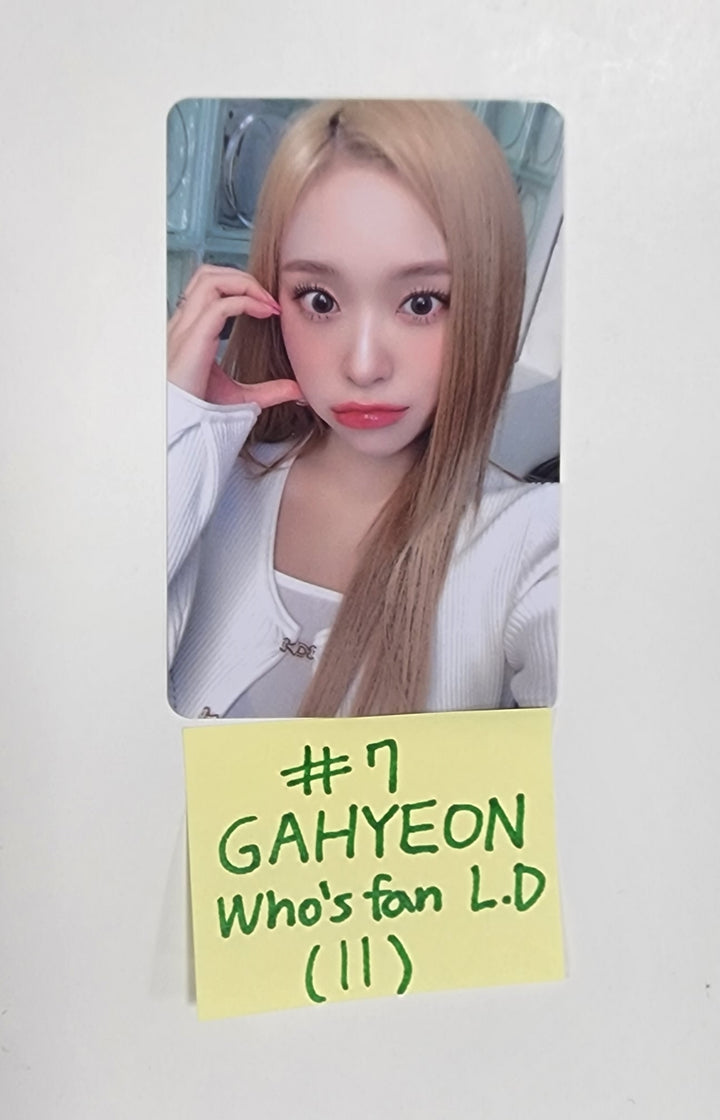 Dreamcatcher - "Apocalypse : From us" - Who's Fan Cafe Lucky Draw Event PVC Photocards & Drink Event 4 x 6 Photo - HALLYUSUPERSTORE
