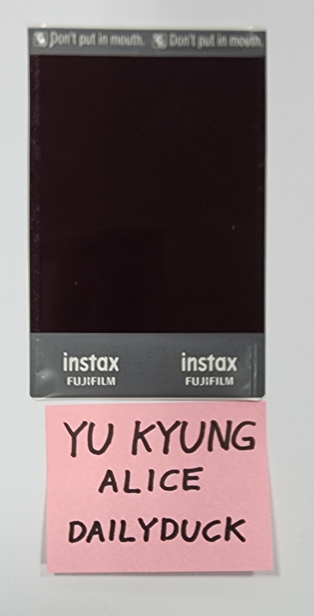 YU KYUNG (Of Alice) "SHOW DOWN" - Hand Autographed(Signed) Polaroid - HALLYUSUPERSTORE