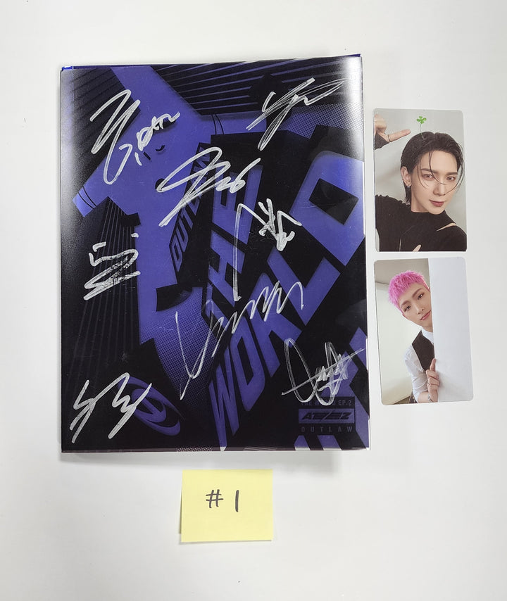ATEEZ "THE WORLD EP.2 " 9th Mini - Hand Autographed(Signed) Promo Album - HALLYUSUPERSTORE