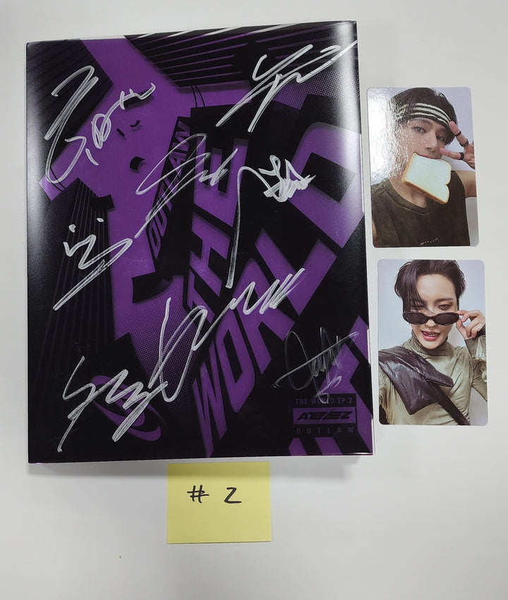 ATEEZ "THE WORLD EP.2 " 9th Mini - Hand Autographed(Signed) Promo Album - HALLYUSUPERSTORE