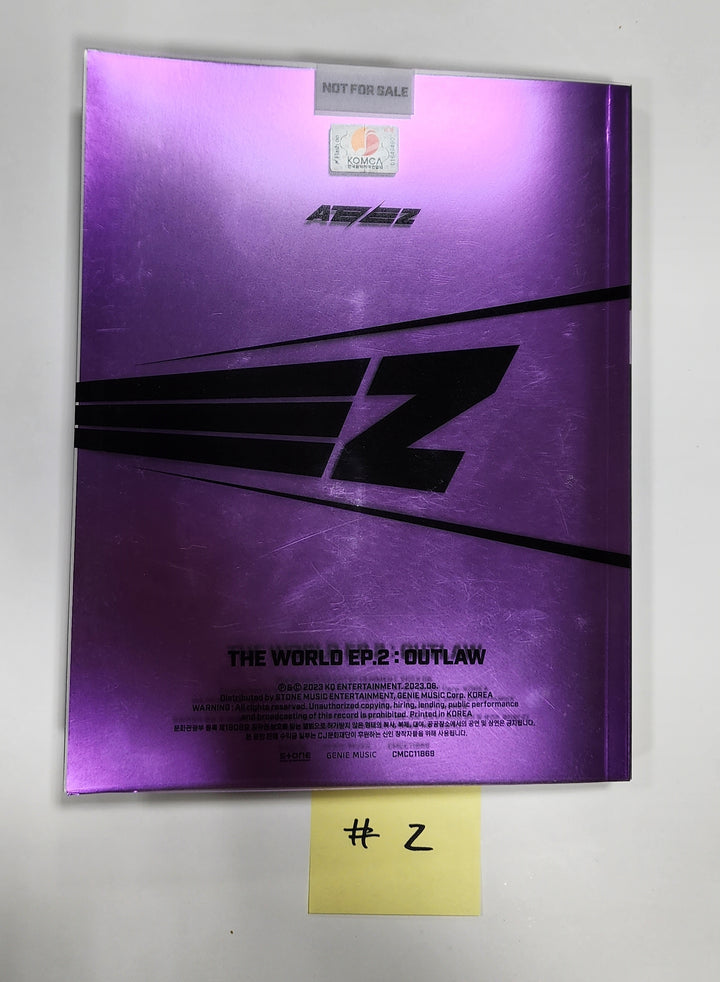 ATEEZ "THE WORLD EP.2 " 9th Mini - Hand Autographed(Signed) Promo Album - HALLYUSUPERSTORE