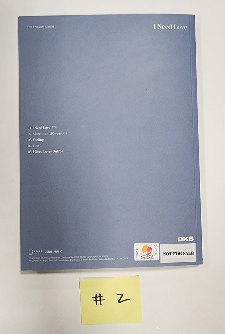 DKB "I Need Love" - Hand Autographed(Signed) Promo Album - HALLYUSUPERSTORE