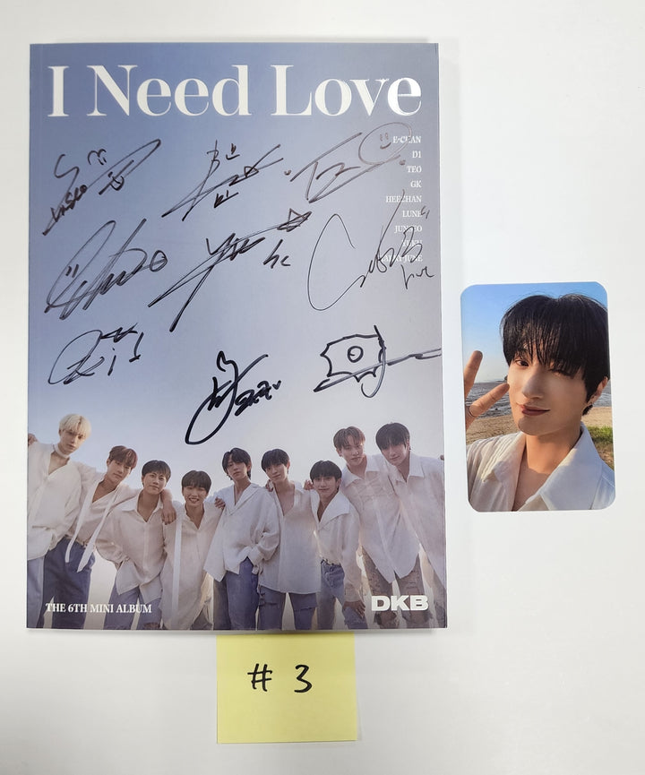 DKB "I Need Love" - Hand Autographed(Signed) Promo Album - HALLYUSUPERSTORE