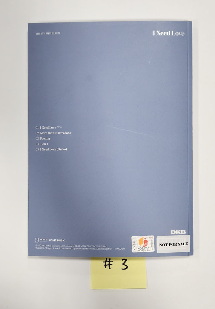 DKB "I Need Love" - Hand Autographed(Signed) Promo Album - HALLYUSUPERSTORE