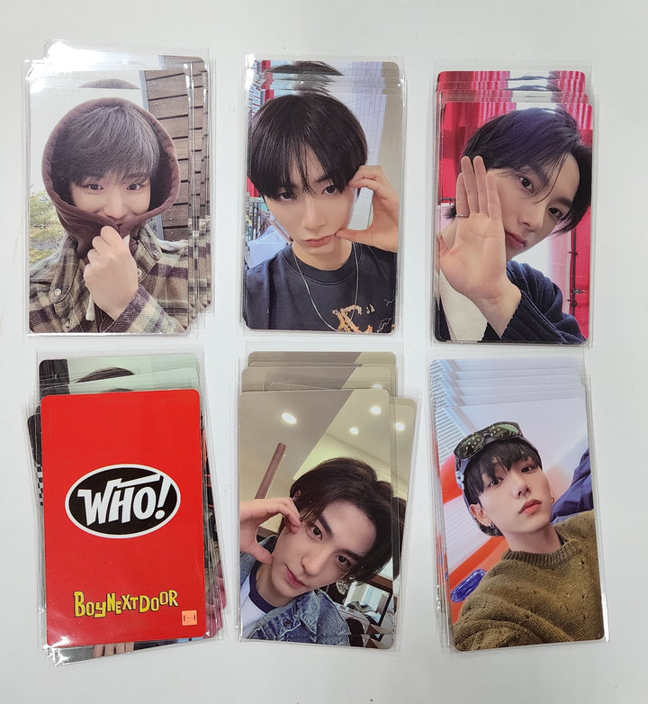 Boynextdoor "WHO!" 1st Single - Soundwave Lucky Draw Event Photocard Round 2 - HALLYUSUPERSTORE