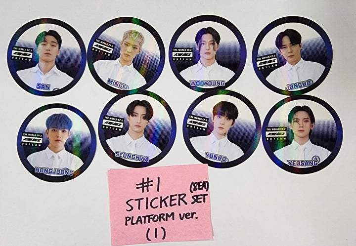ATEEZ "THE WORLD EP.2 " 9th Mini - Official Photocard (Platform Ver.) (2) - HALLYUSUPERSTORE
