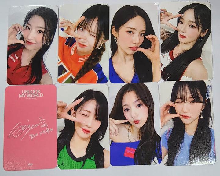 Fromis_9 "Unlock My World" - Blip Fansign Event Photocard - HALLYUSUPERSTORE