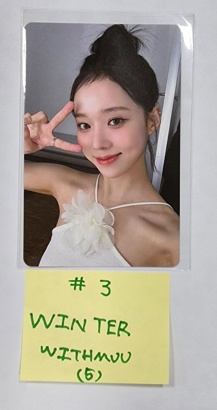 Aespa "MY WORLD" - Withmuu Fansign Event Photocard - HALLYUSUPERSTORE