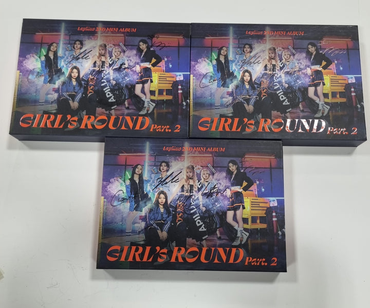 Lapillus "GIRL's ROUND Part. 2" - Hand Autographed(signed) Promo Album - HALLYUSUPERSTORE